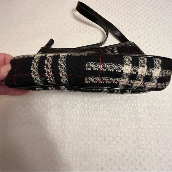 Talbots tartan wool tweed hobo - Picture 8 of 13